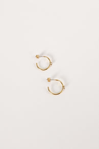 Petal and Pup USA ACCESSORIES Damie Hoop Earrings - Gold One Size