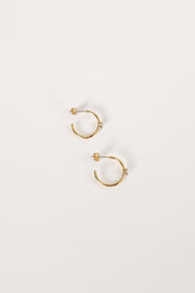 Petal and Pup USA ACCESSORIES Damie Hoop Earrings - Gold One Size