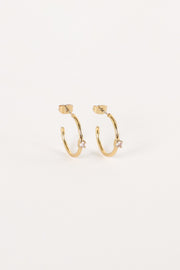 Petal and Pup USA ACCESSORIES Damie Hoop Earrings - Gold One Size