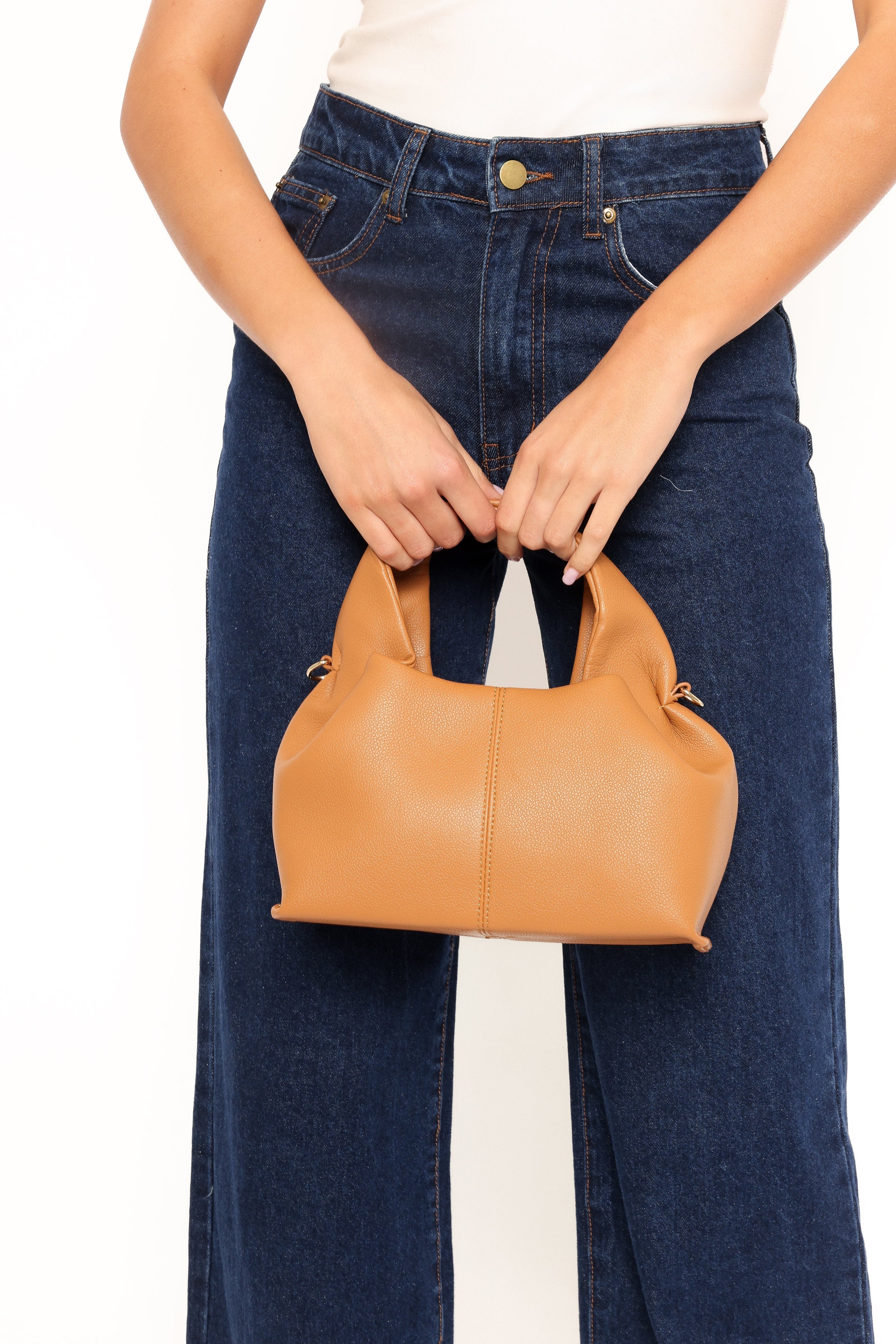 Petal and Pup USA ACCESSORIES Daphne Handbag - Brown One Size