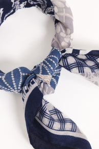 Petal and Pup USA ACCESSORIES Eilish Scarf - Blue Multi One Size