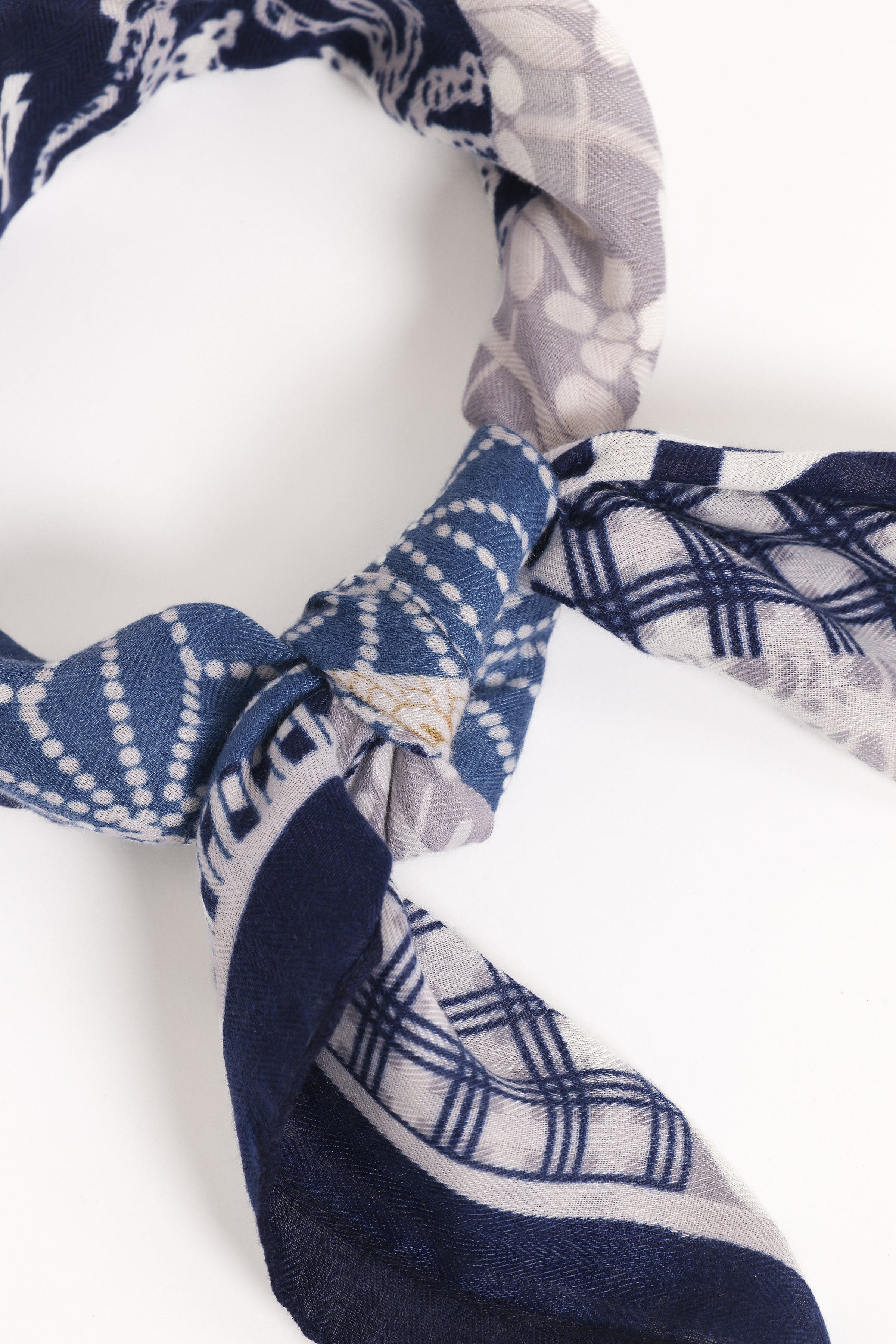 Petal and Pup USA ACCESSORIES Eilish Scarf - Blue Multi One Size