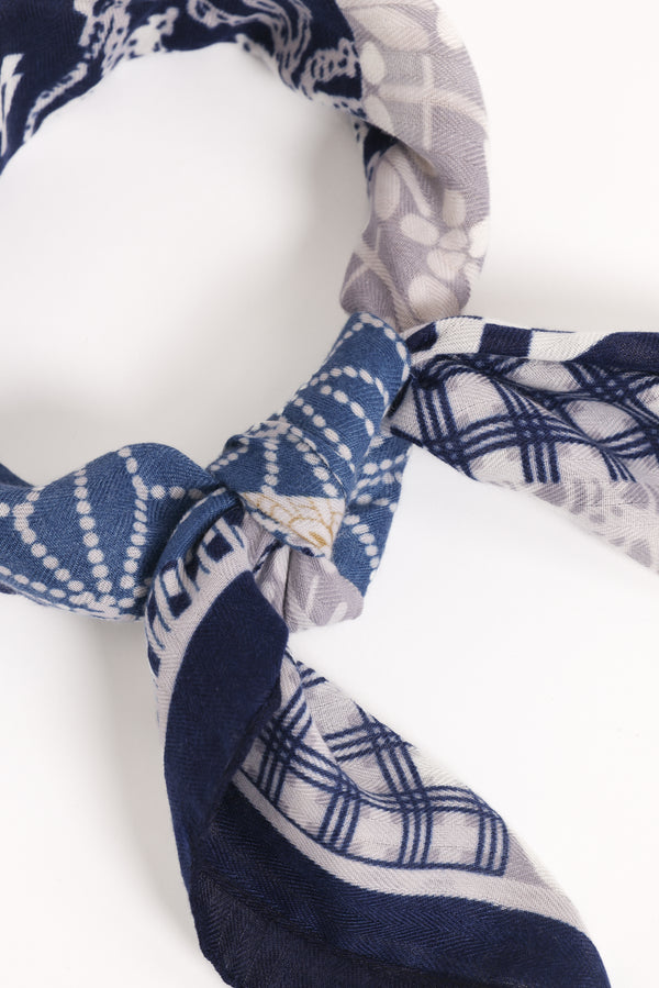 Petal and Pup USA ACCESSORIES Eilish Scarf - Blue Multi One Size