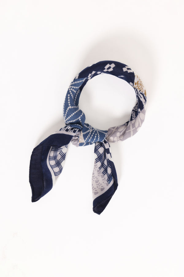 Petal and Pup USA ACCESSORIES Eilish Scarf - Blue Multi One Size