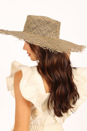 Petal and Pup USA ACCESSORIES Elijah Straw Hat - Natural One Size