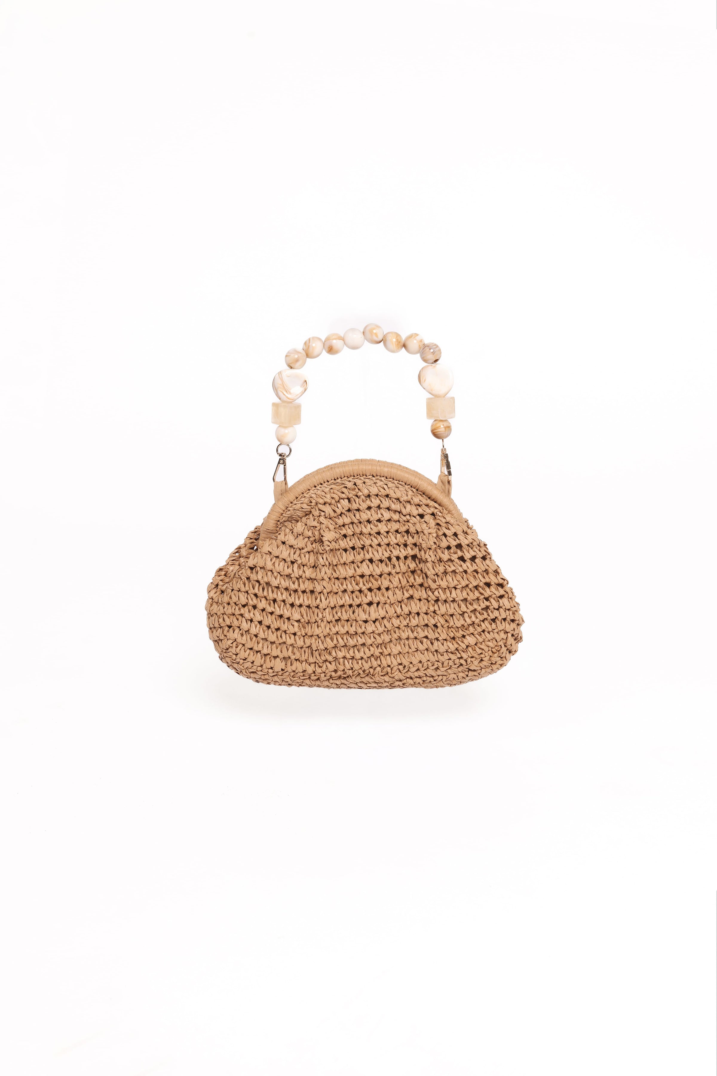 Petal and Pup USA ACCESSORIES Elora Woven Bag - Tan One Size