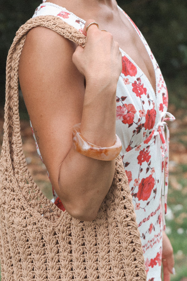 Petal and Pup USA ACCESSORIES Evania Bracelet - Beige One Size