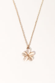 Petal and Pup USA ACCESSORIES Everlee Floral Necklace - Gold One Size