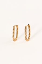 Petal and Pup USA ACCESSORIES Fabian Hoop Earrings - Gold One Size