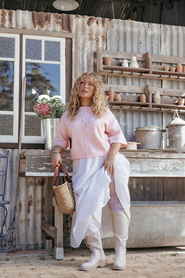 Petal and Pup USA ACCESSORIES Felicity Lace Stockings - White One Size