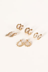 Petal and Pup USA ACCESSORIES Felix 5 Pack Earring Set - Multi One Size