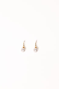 Petal and Pup USA ACCESSORIES Finley Earrings - Gold/Pearl One Size