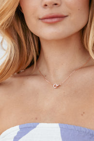 Petal and Pup USA ACCESSORIES Flavia Necklace - Rose Gold One Size