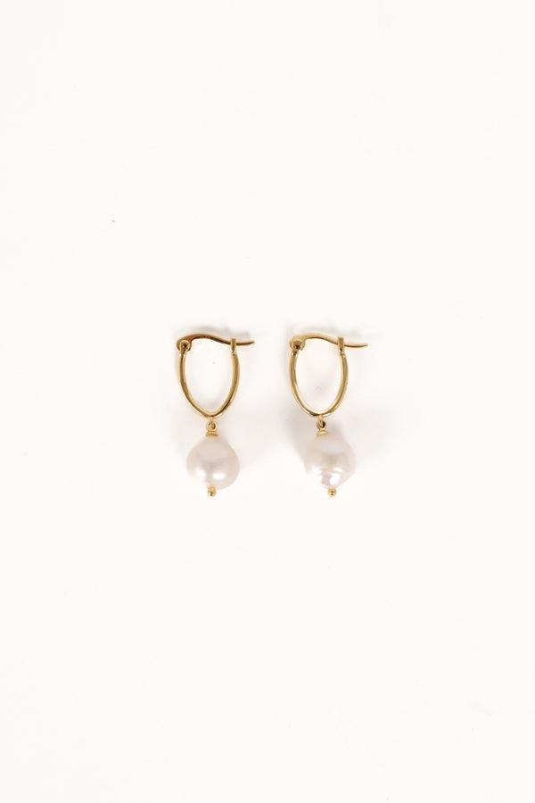 Petal and Pup USA ACCESSORIES Gabi Pear Earrings - Gold