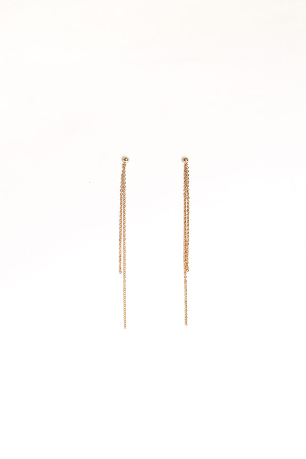 Petal and Pup USA ACCESSORIES Genevieve Drop Earrings - Gold One Size