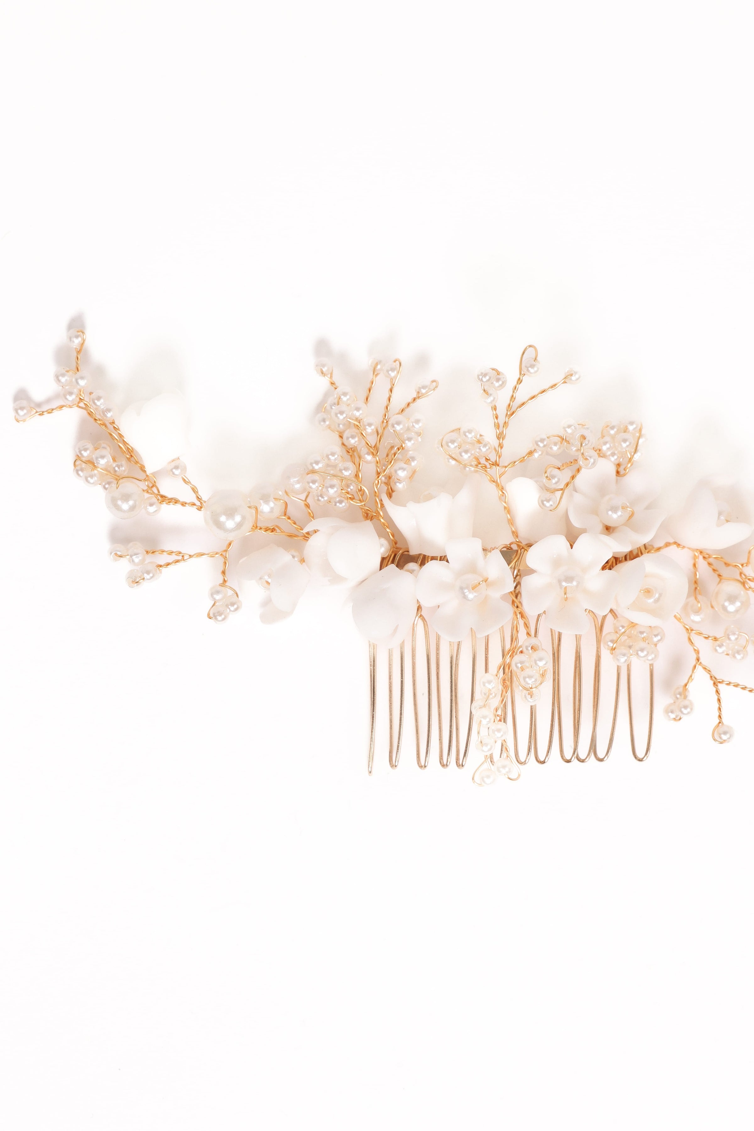Petal and Pup USA ACCESSORIES Geraldine Hair Comb - White One Size