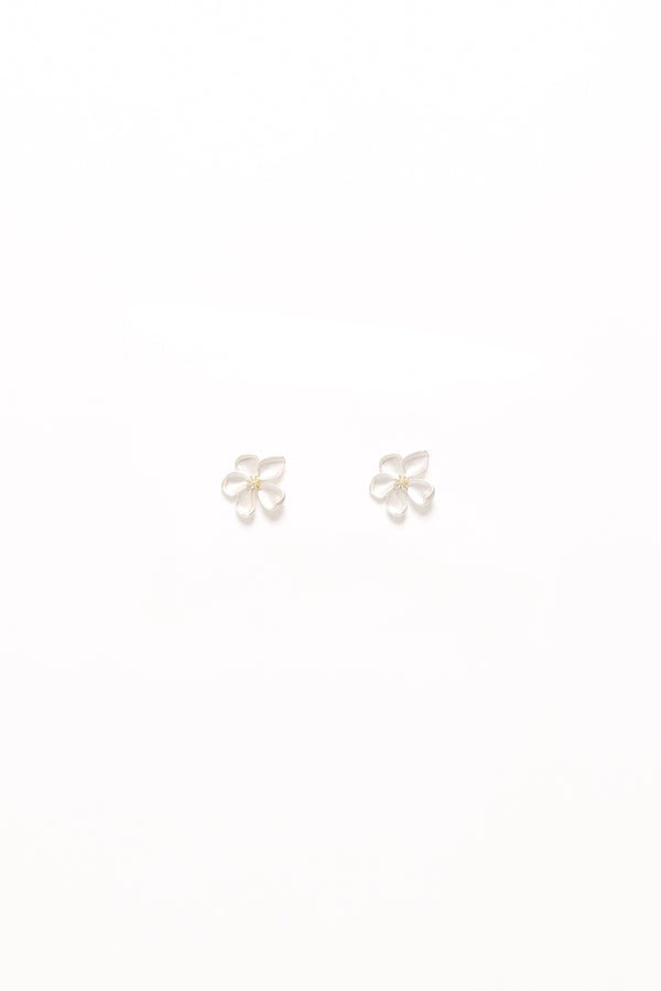 Petal and Pup USA ACCESSORIES Gisella Flower Earrings - White One Size