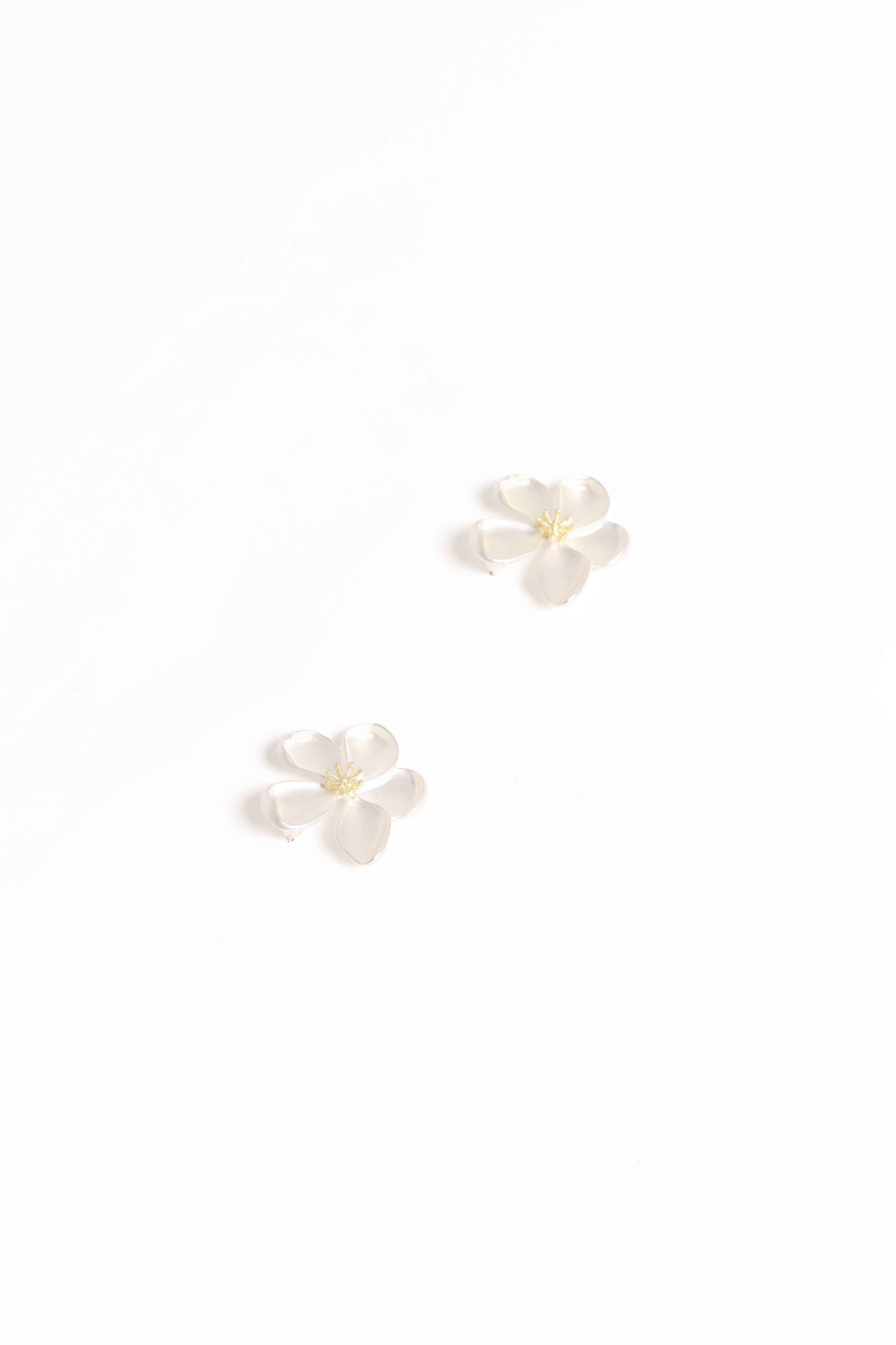 Petal and Pup USA ACCESSORIES Gisella Flower Earrings - White One Size