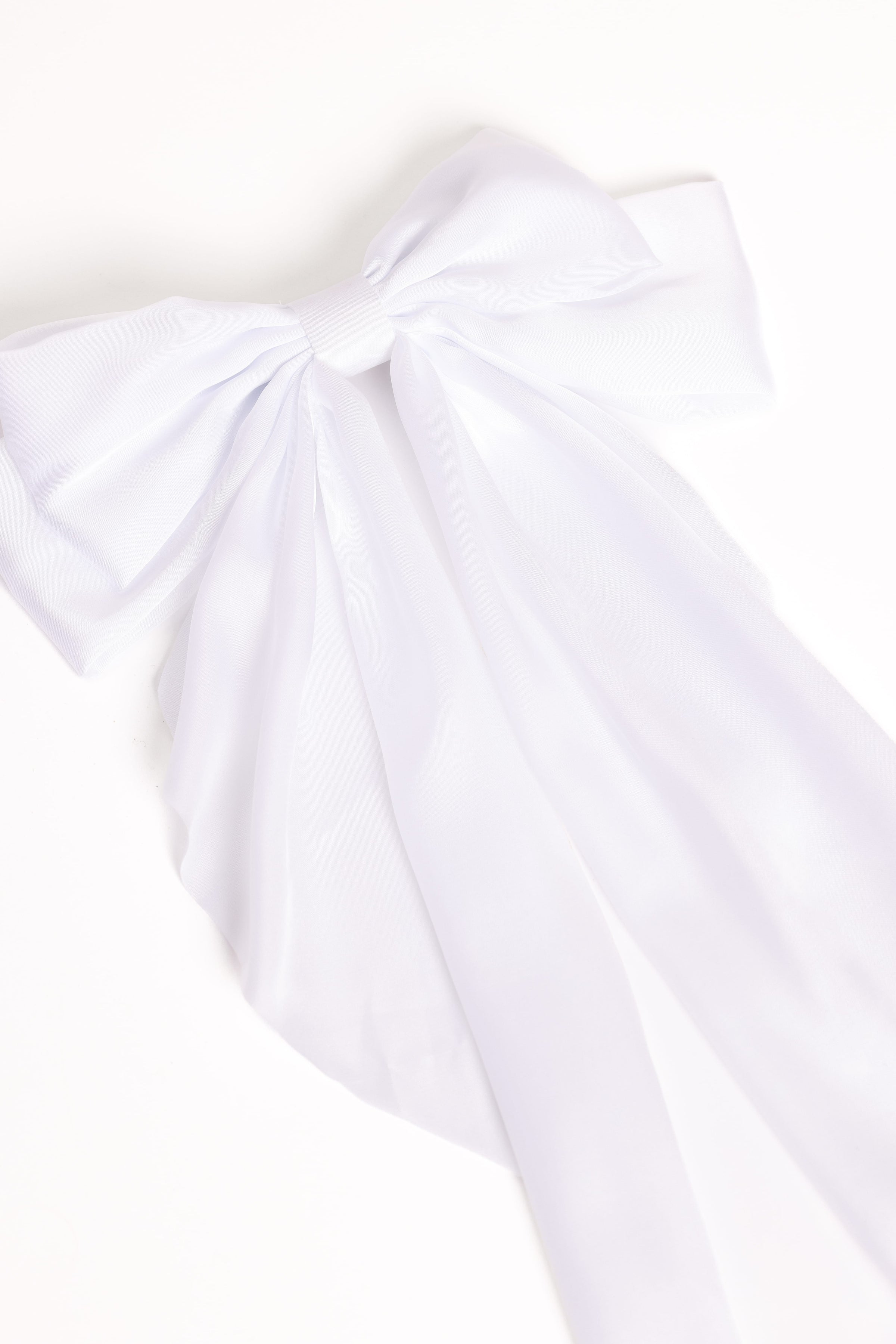 Petal and Pup USA ACCESSORIES Grace Hair Bow - White One Size
