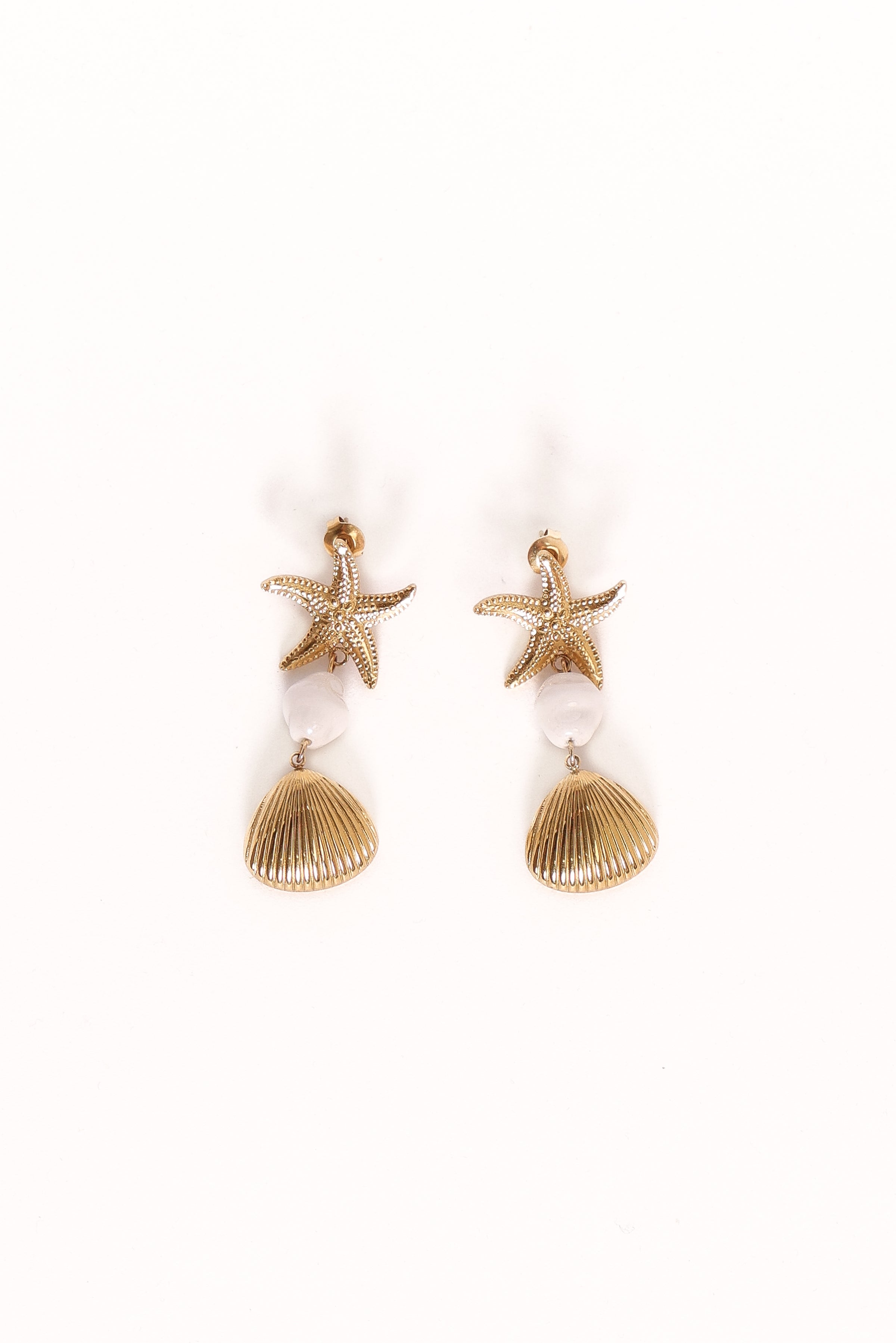 Petal and Pup USA ACCESSORIES Guam Earrings - Gold One Size