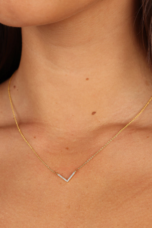 Petal and Pup USA ACCESSORIES Haley Necklace - Gold One Size