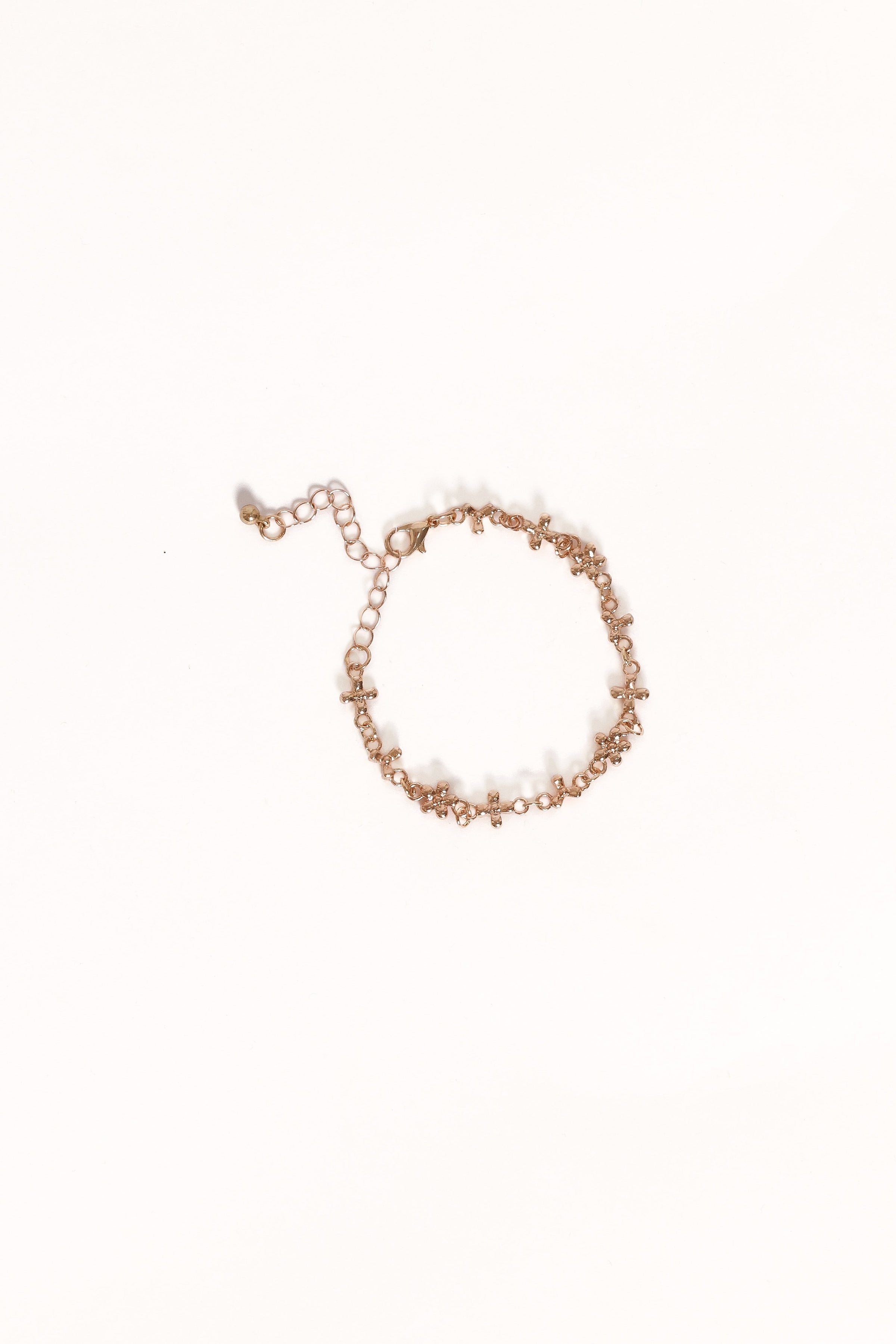 Petal and Pup USA ACCESSORIES Hannah Flower Bracelet - Gold One Size