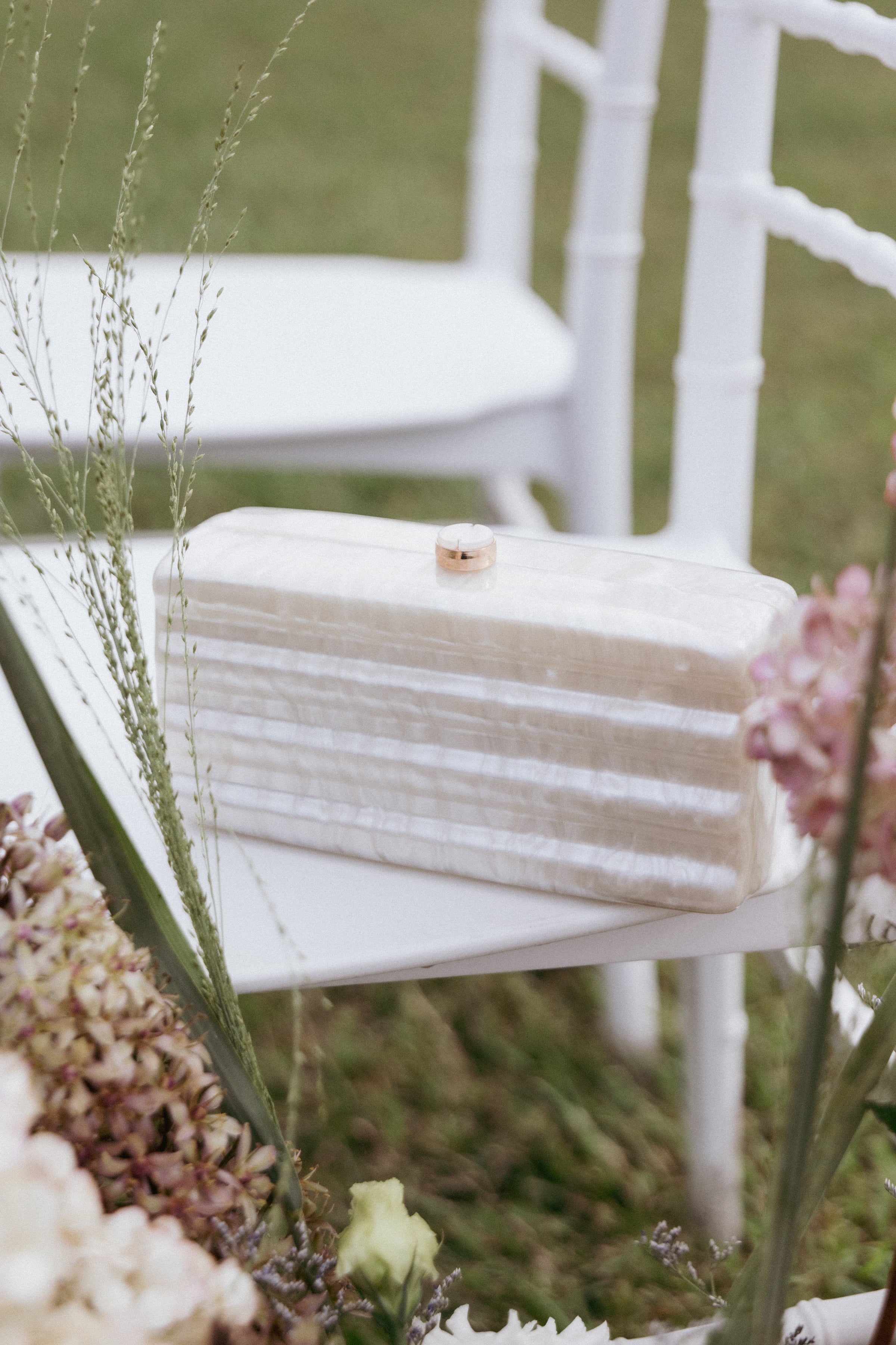 Petal and Pup USA ACCESSORIES Helena Clutch - Pearl One Size