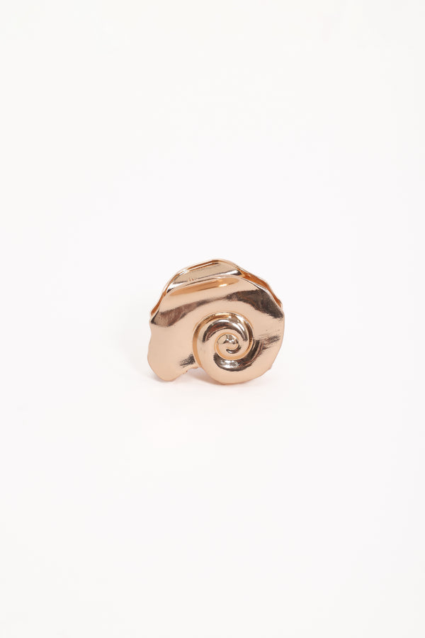 Petal and Pup USA ACCESSORIES Indy Shell Hair Clip - Gold One Size