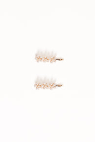 Petal and Pup USA ACCESSORIES Isabella Hair Clip Set - Pearl One Size