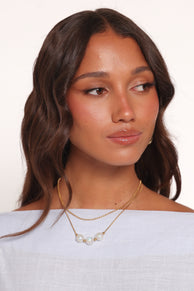 Petal and Pup USA ACCESSORIES Jamaica Necklace - Pearl One Size