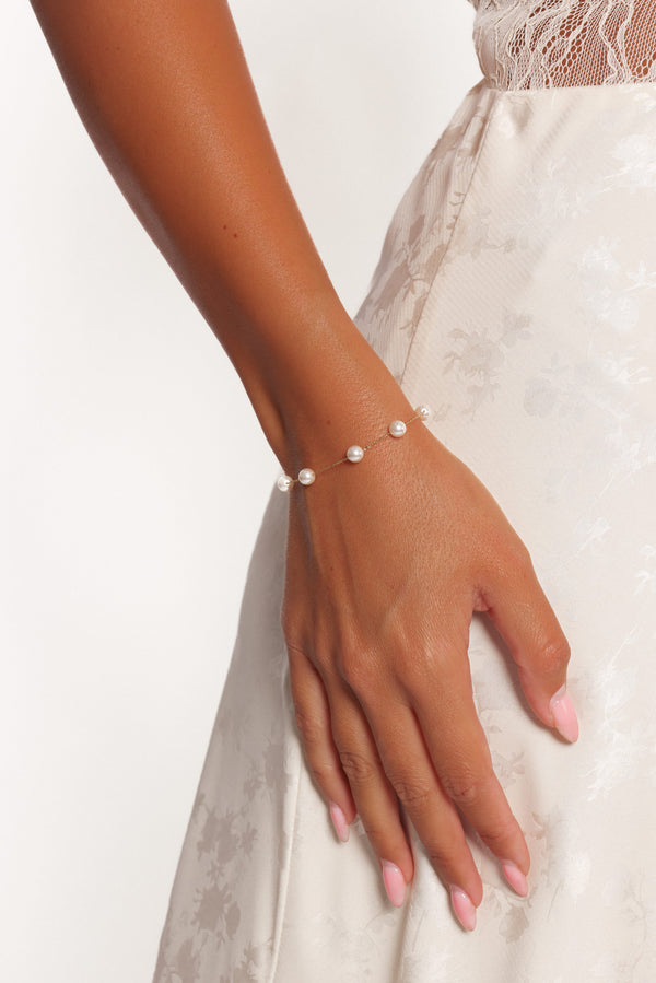 Petal and Pup USA ACCESSORIES Jasmine Bracelet - Pearl One Size