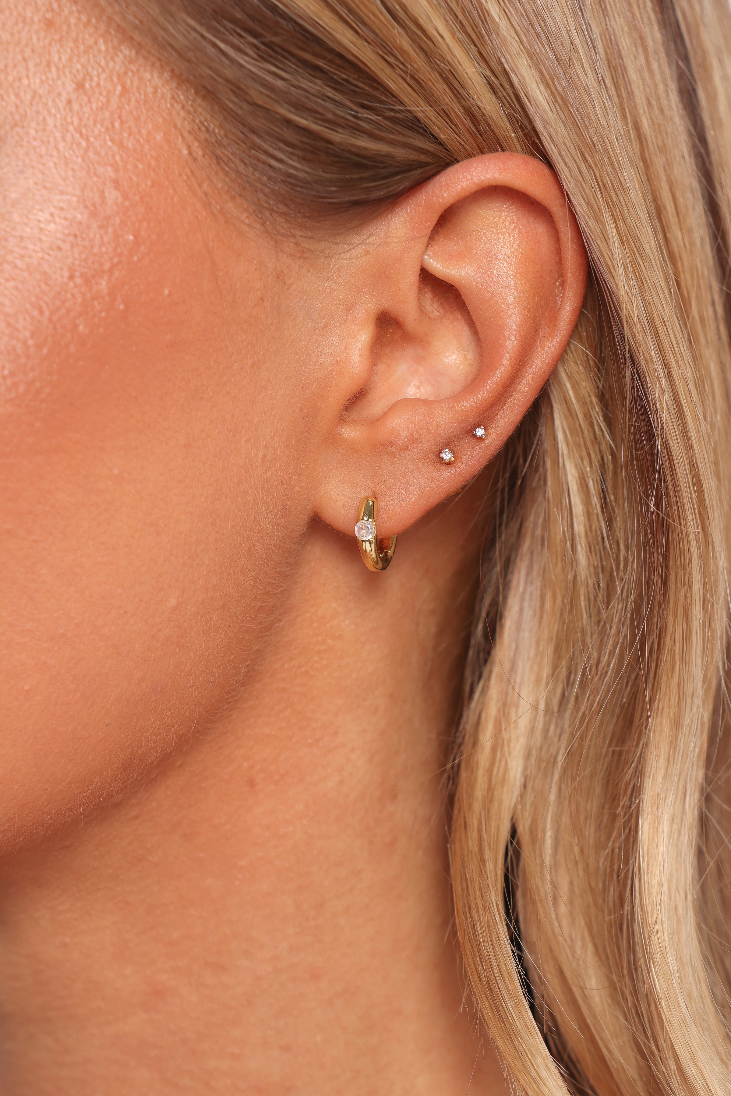 Petal and Pup USA ACCESSORIES Java Earrings - Gold One Size