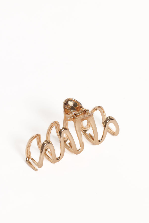 Petal and Pup USA ACCESSORIES Jem Hair Clip - Gold One Size