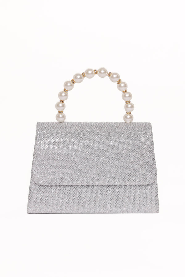 Petal and Pup USA ACCESSORIES Jenn Embellished Bag - Champagne/Pearl One Size