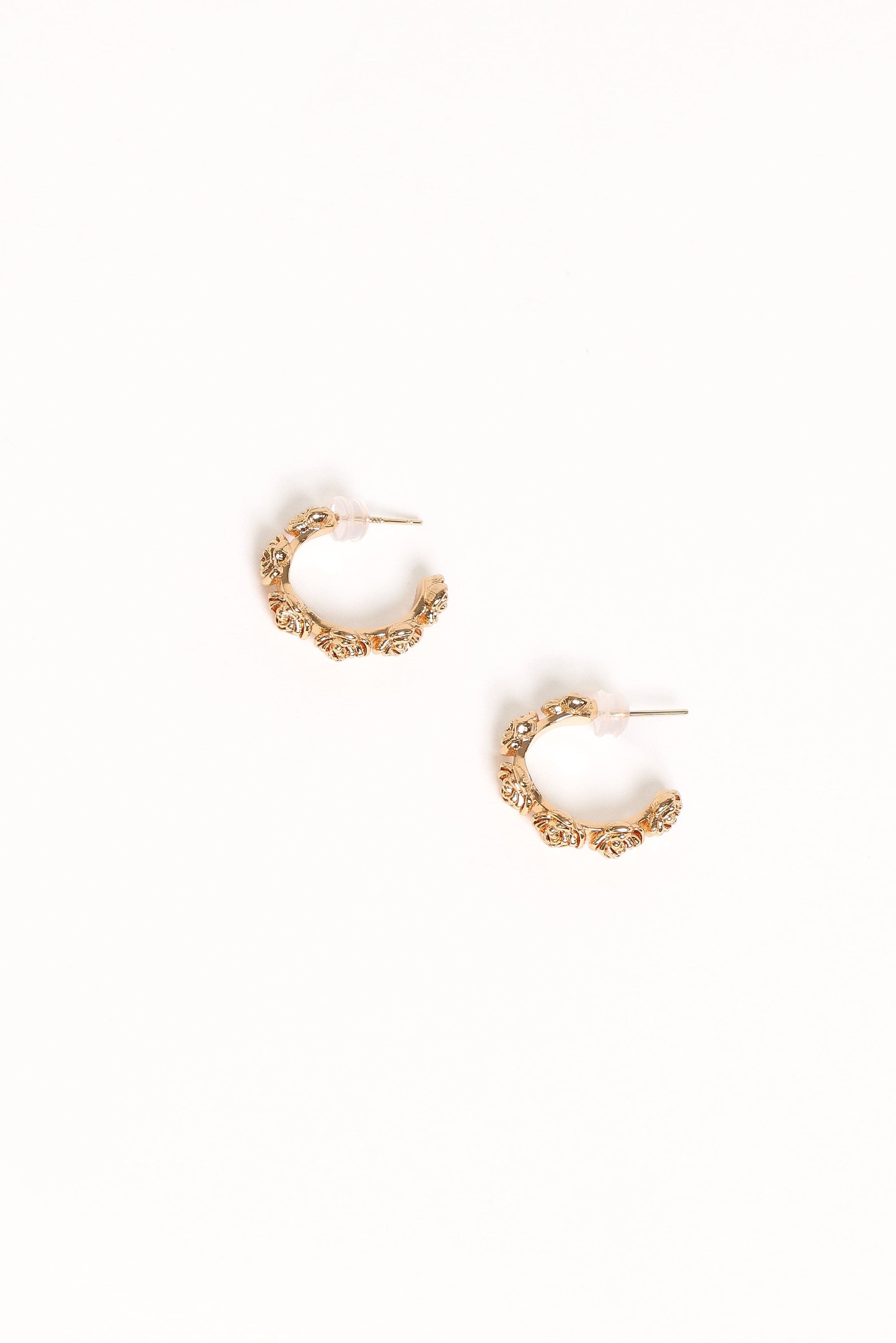 Petal and Pup USA ACCESSORIES Jennie Flower Earrings - Gold One Size