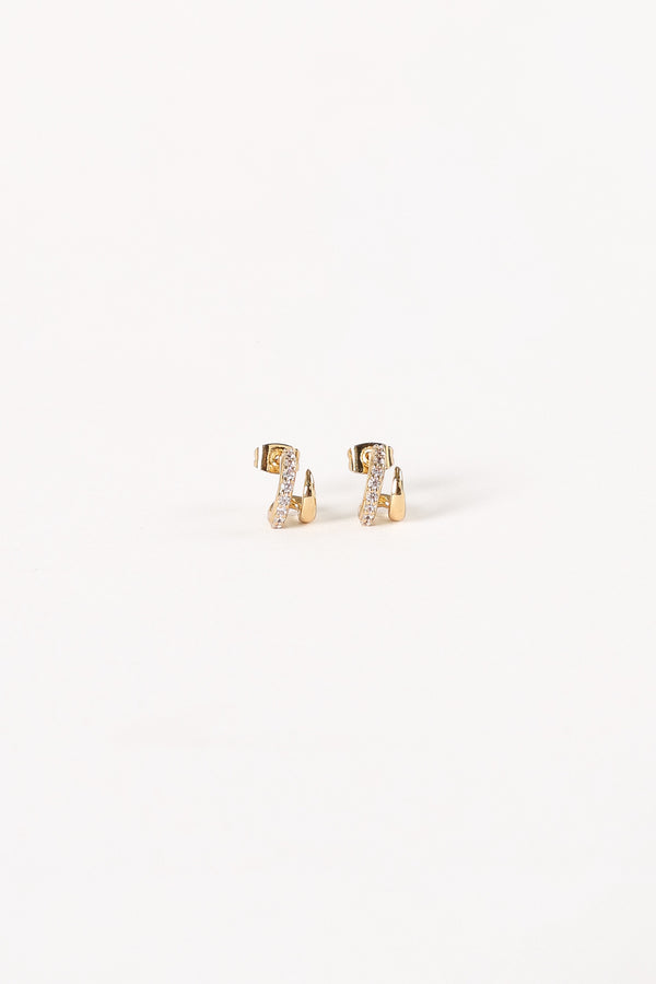 Petal and Pup USA ACCESSORIES Jordyn Earrings - Gold One Size