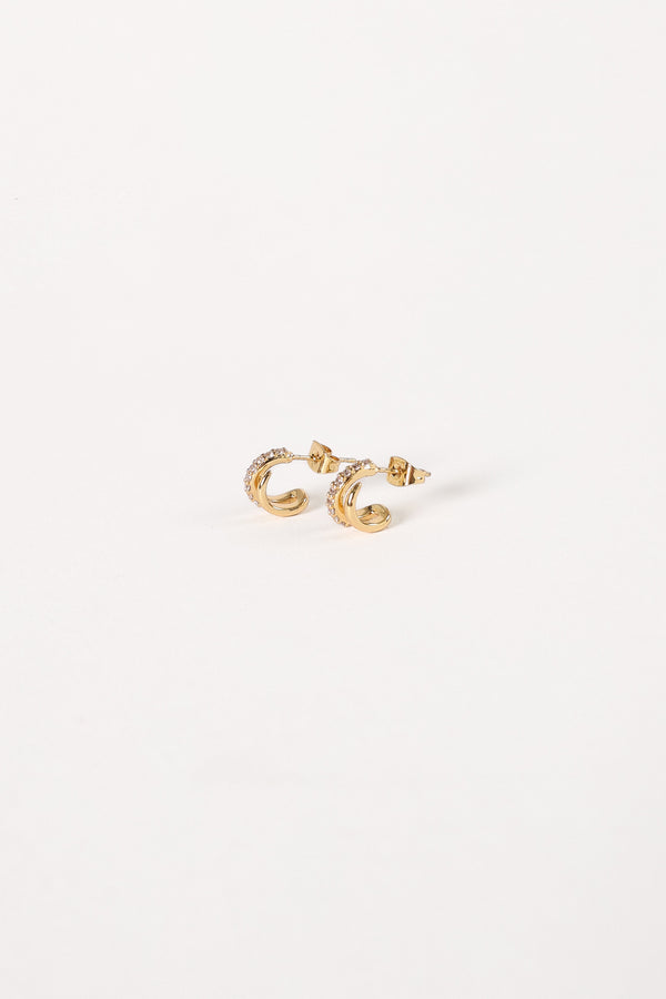 Petal and Pup USA ACCESSORIES Jordyn Earrings - Gold One Size