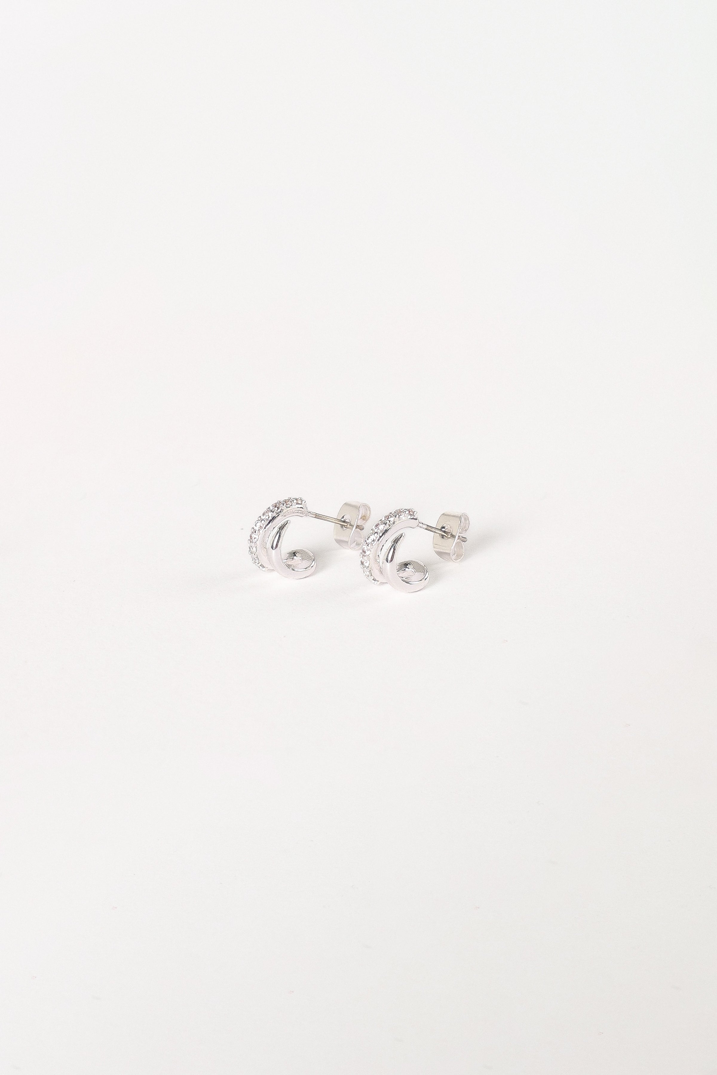 Petal and Pup USA ACCESSORIES Jordyn Earrings - Silver One Size