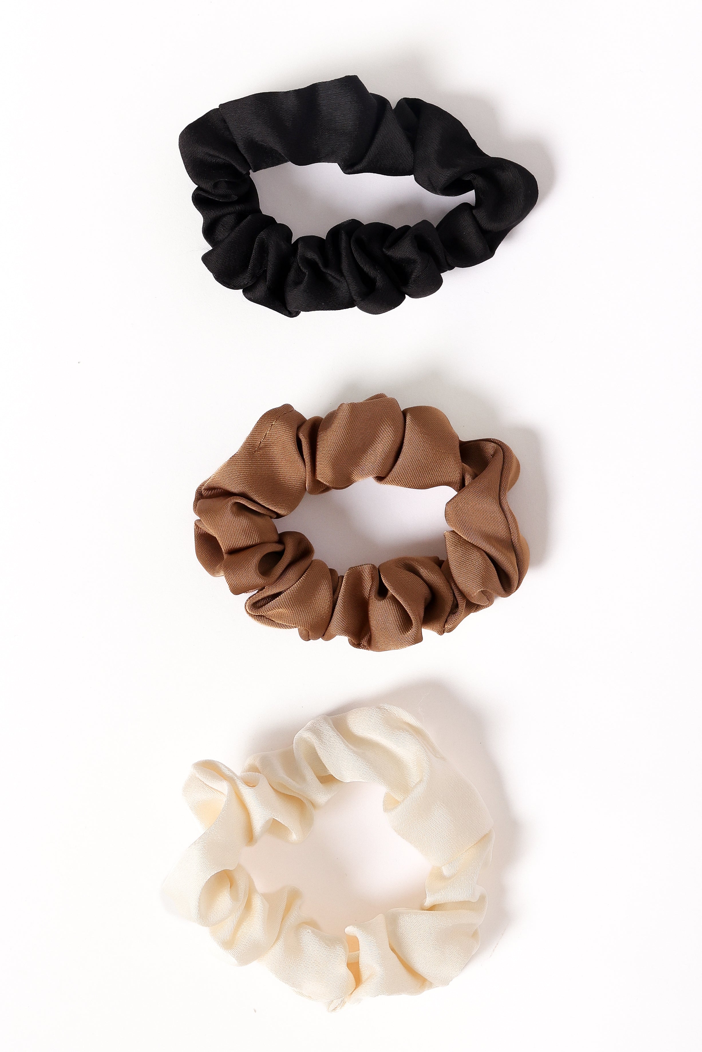 Petal and Pup USA ACCESSORIES Karina Hair Ties - Cream/Brown/Black One Size