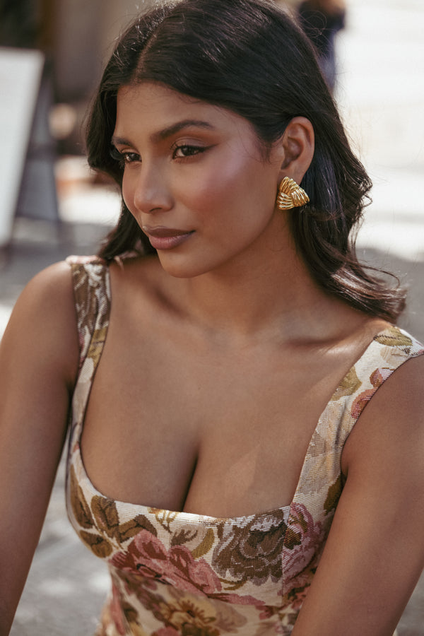 Petal and Pup USA ACCESSORIES Katana Earrings - Gold One Size