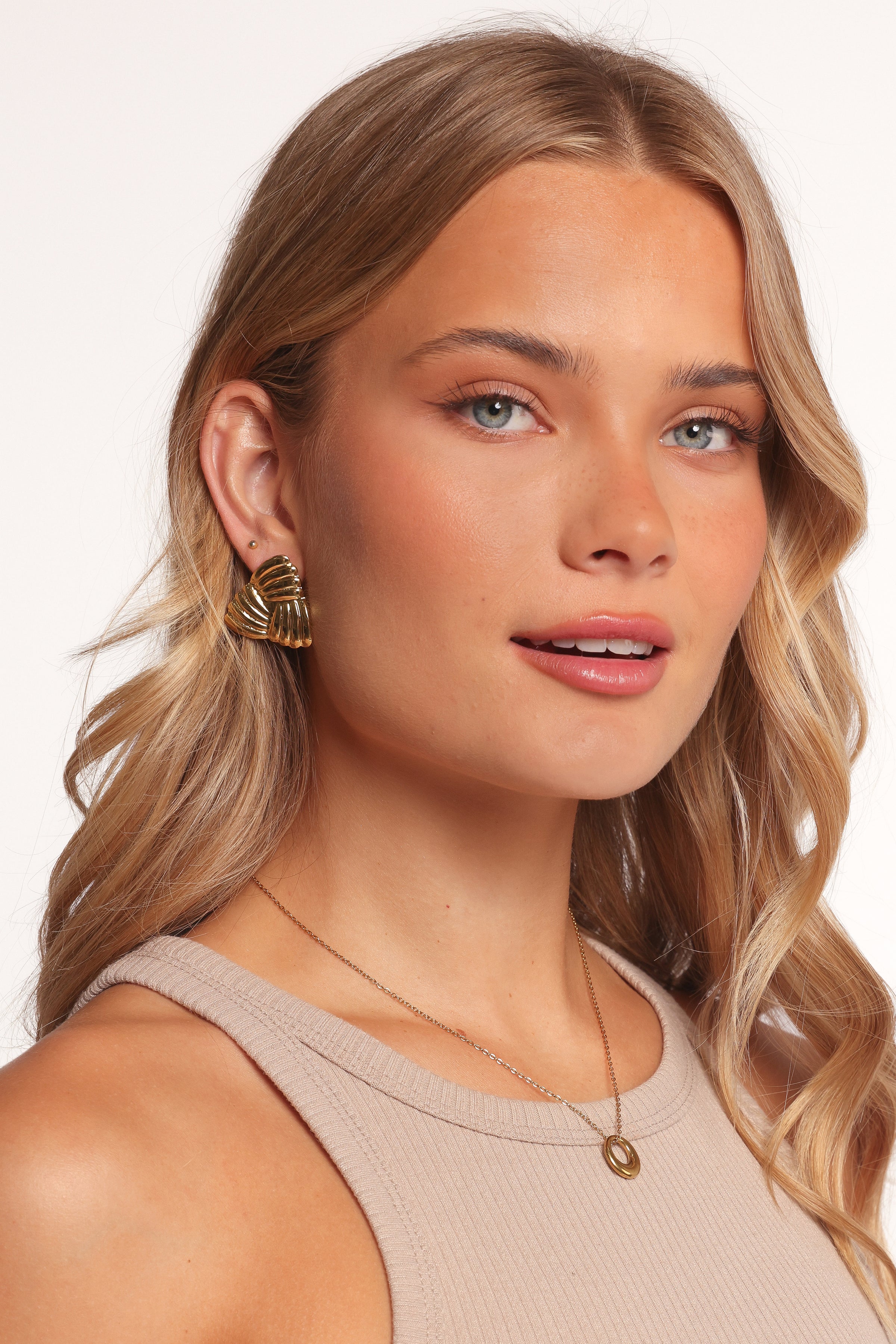Petal and Pup USA ACCESSORIES Katana Earrings - Gold One Size