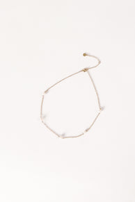 Petal and Pup USA ACCESSORIES Kealy Pearl Necklace - Gold One Size