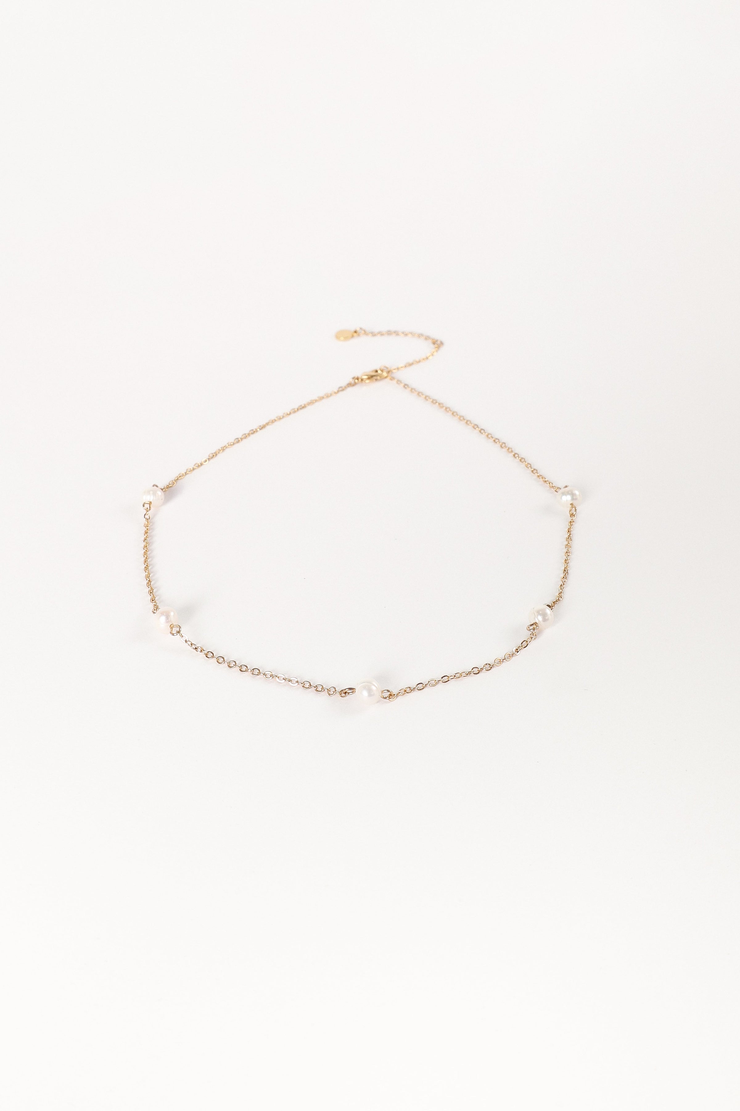 Petal and Pup USA ACCESSORIES Kealy Pearl Necklace - Gold One Size