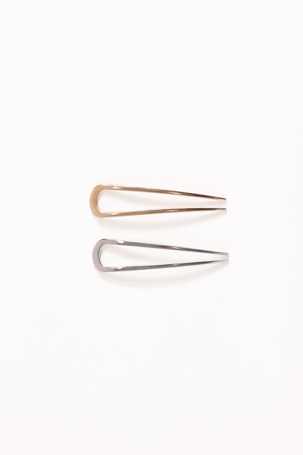 Petal and Pup USA ACCESSORIES Keira Hair Pin Set - Gold/Silver One Size