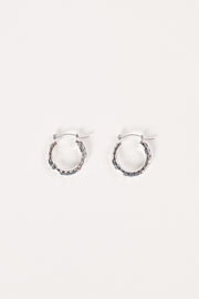 Petal and Pup USA ACCESSORIES Kennedy Hoop Earrings - Silver One Size