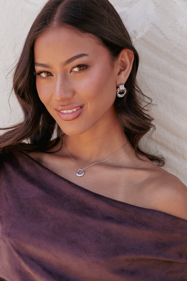 Petal and Pup USA ACCESSORIES Kinley Earrings - Silver One Size