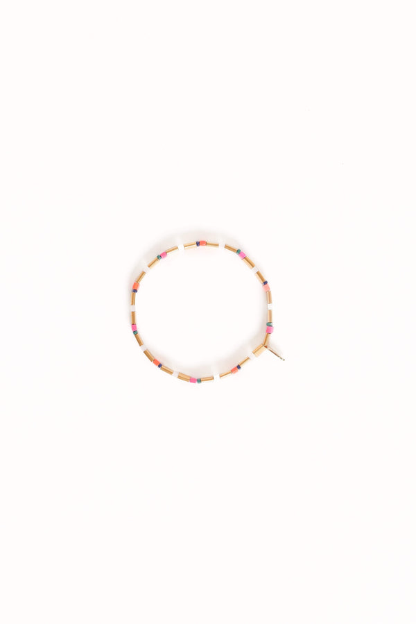 Petal and Pup USA ACCESSORIES Kylie Bead Bracelet - Bronze One Size