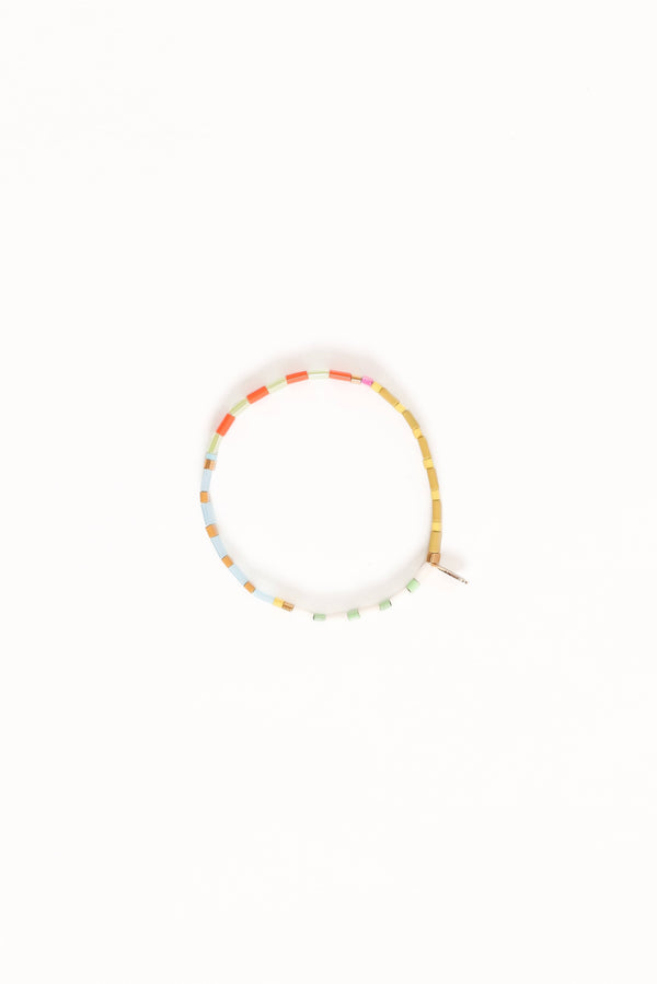 Petal and Pup USA ACCESSORIES Kylie Bead Bracelet - Chartreuse One Size