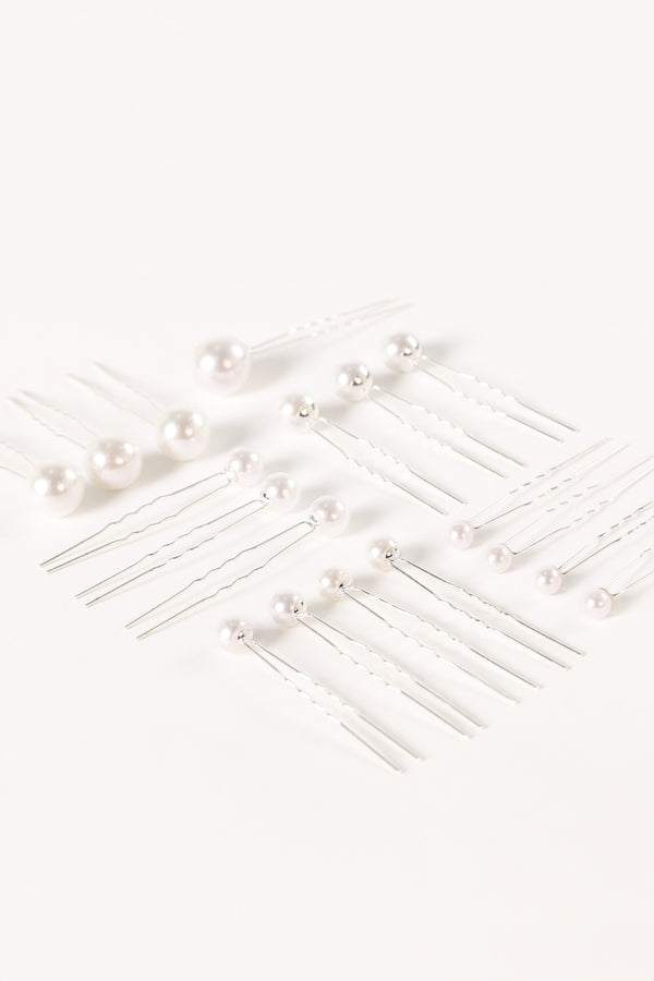 Petal and Pup USA ACCESSORIES Laina Hair Pins - Pearl One Size