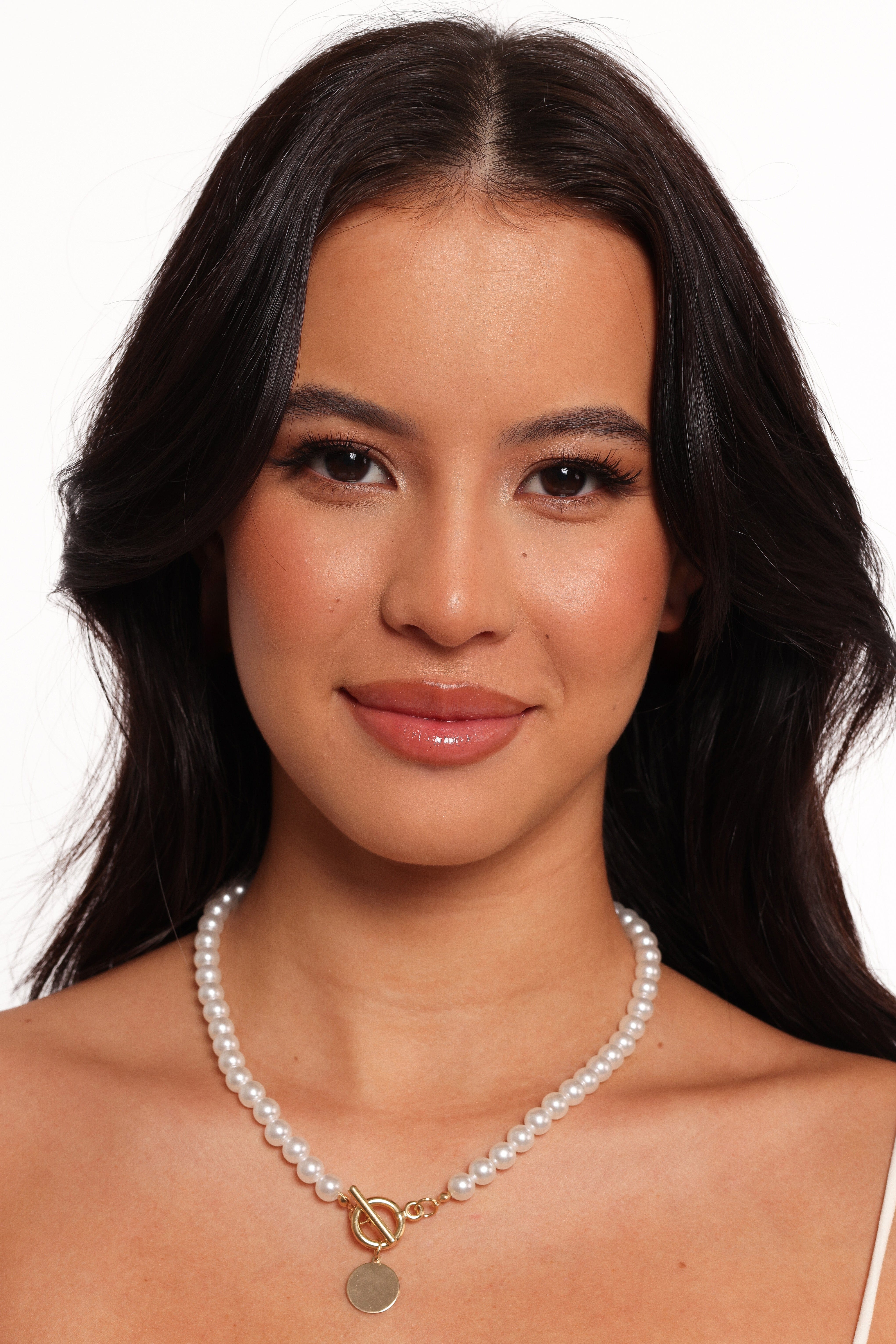 Petal and Pup USA ACCESSORIES Leni Necklace - Pearl One Size